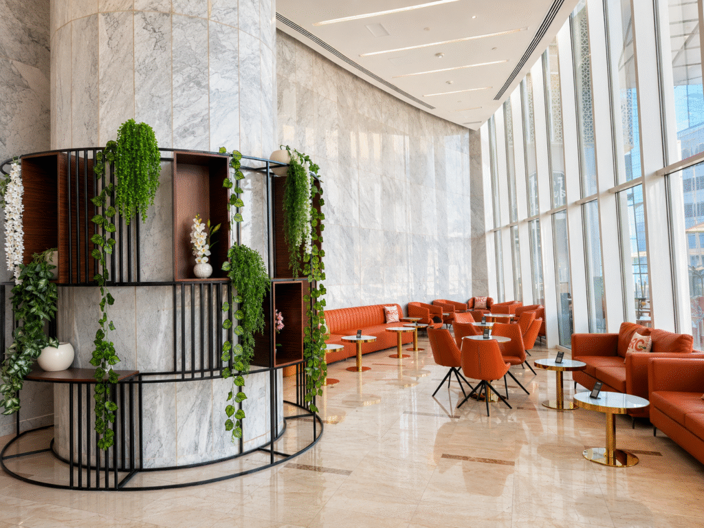 Modern café interior design in Abu Dhabi by Esquinas Interiors